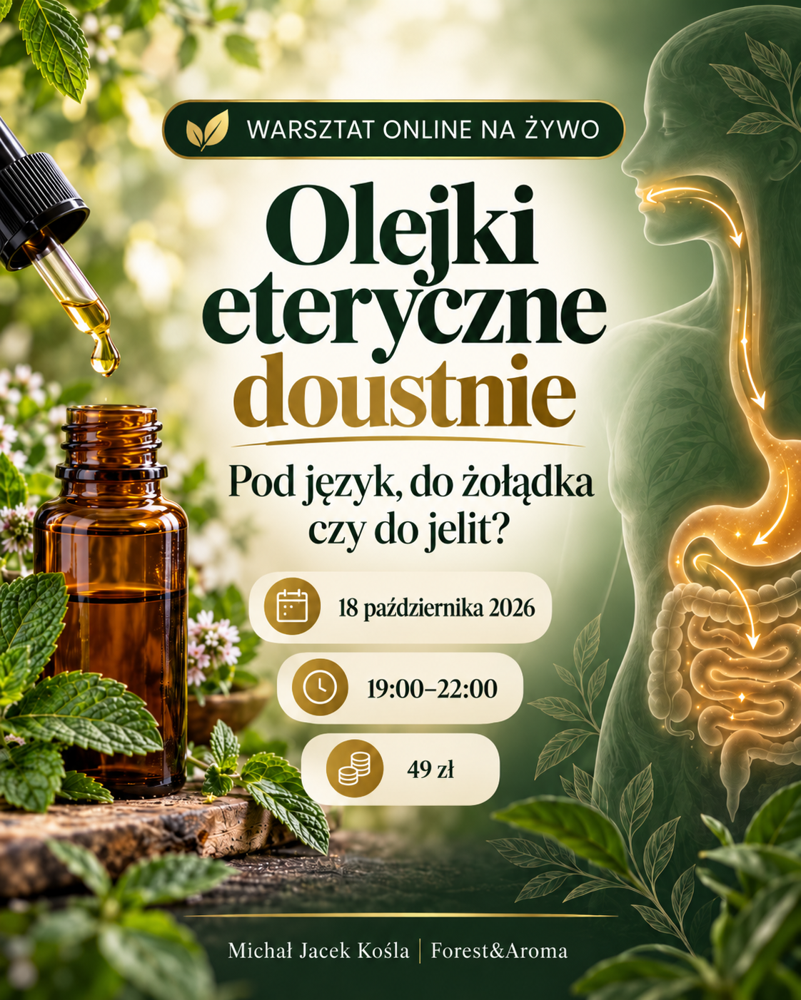Olejki eteryczne doustnie — pod język, do żołądka czy do jelit?